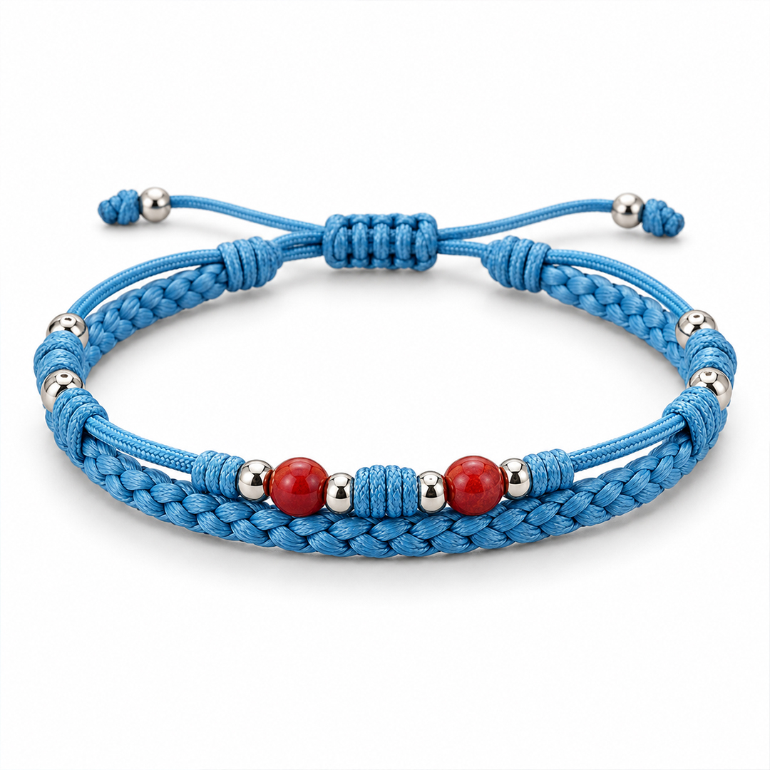 Blue with Attitude Fuck Diabetes Morse Code Bracelet