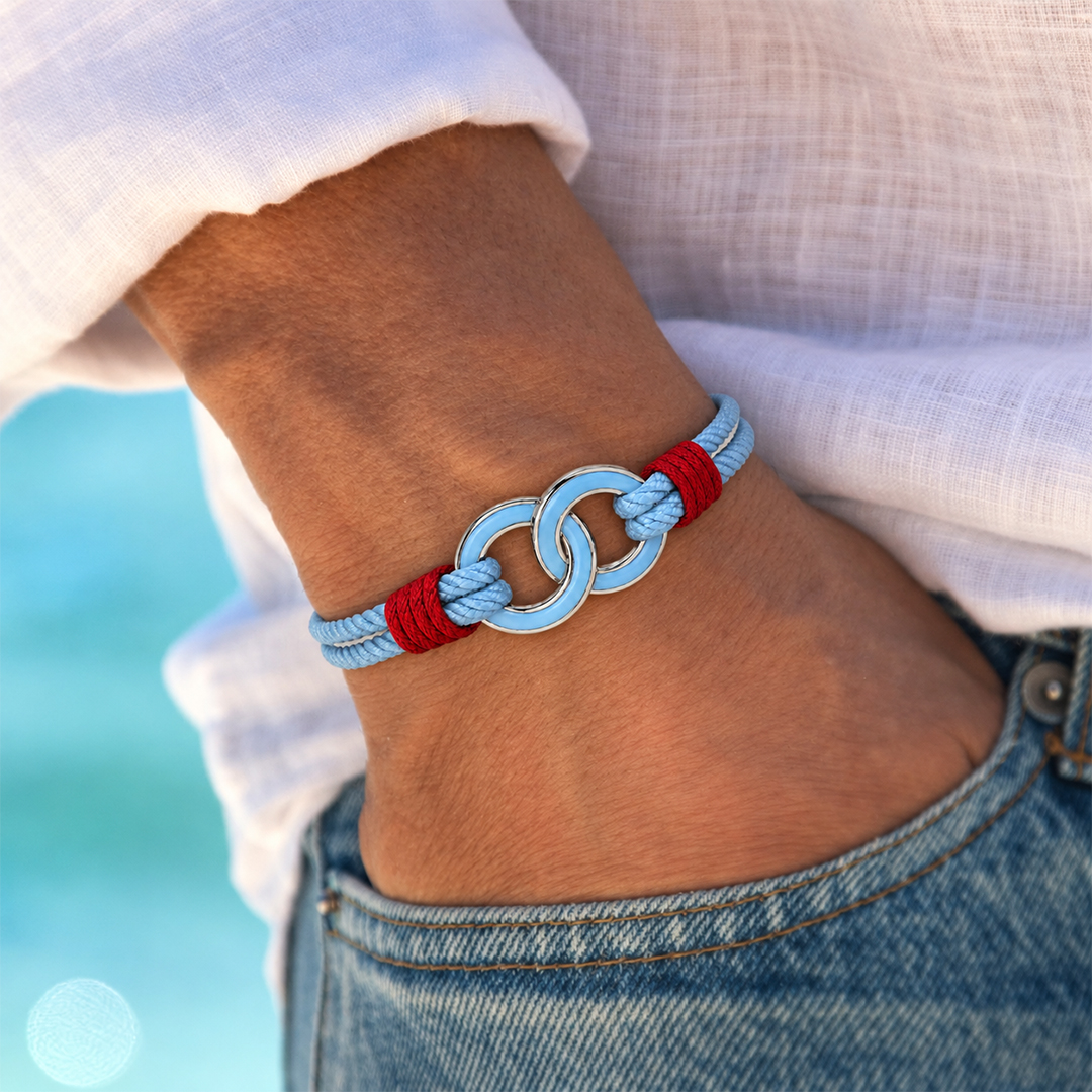 On the Days Nobody Notices Diabetes Awareness Red and Blue Bracelet