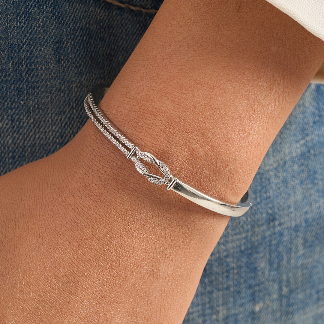 I Am Always With You Knot Bangle