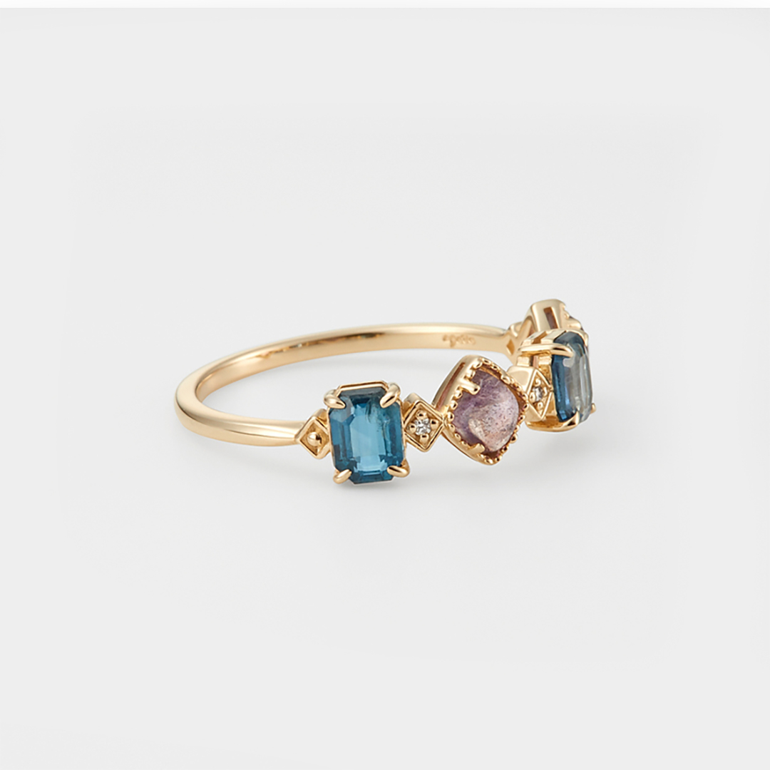 2-5 Family Birthstone Gift For Mom Ring