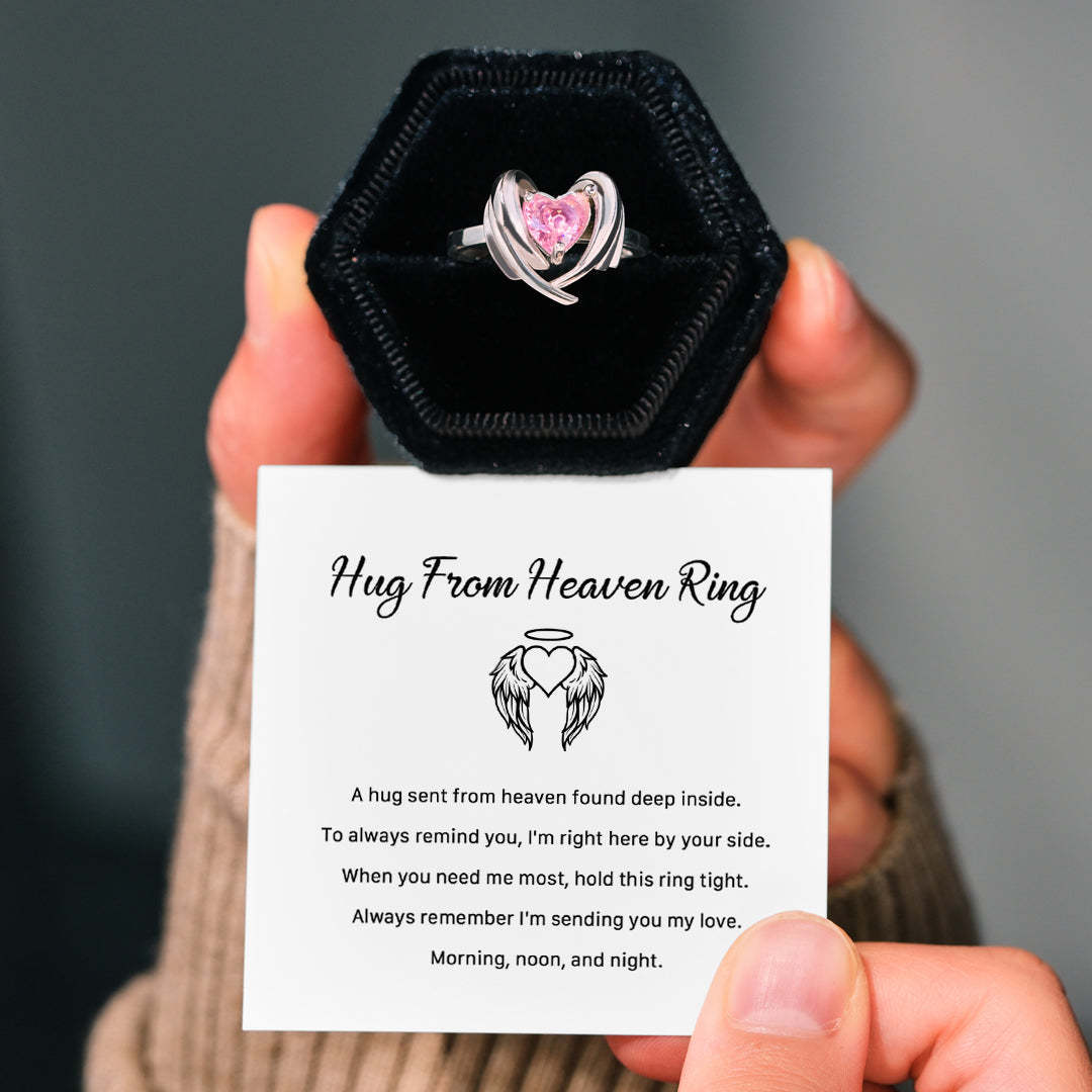 Hug From Heaven Heart Wings Ring