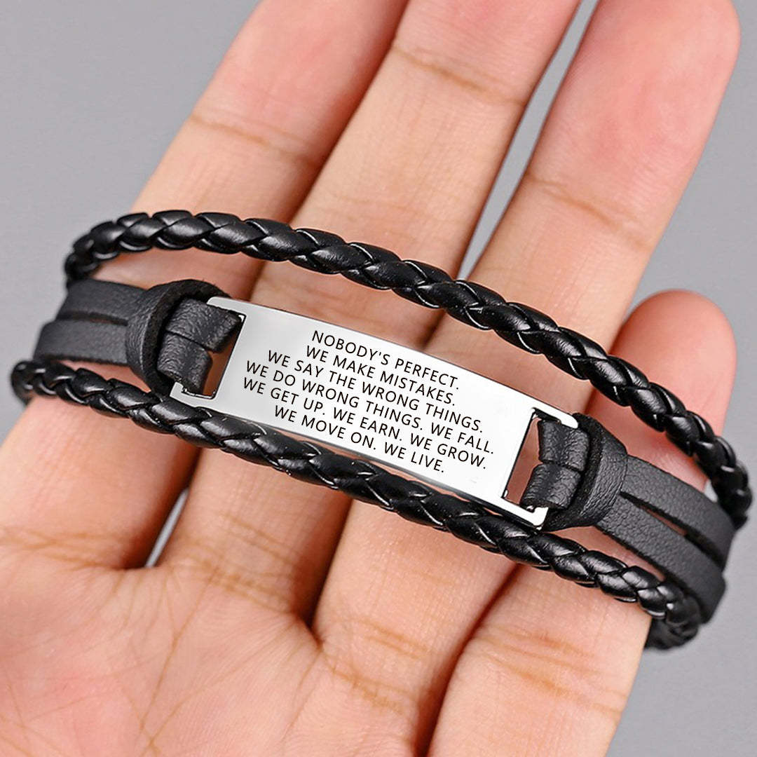 Embrace Imperfections Mindful Woven Bracelet