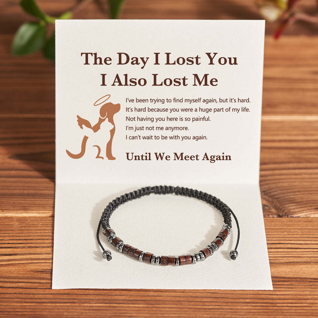 Until We Meet Again Pet Memorial Morse Code Bracelet