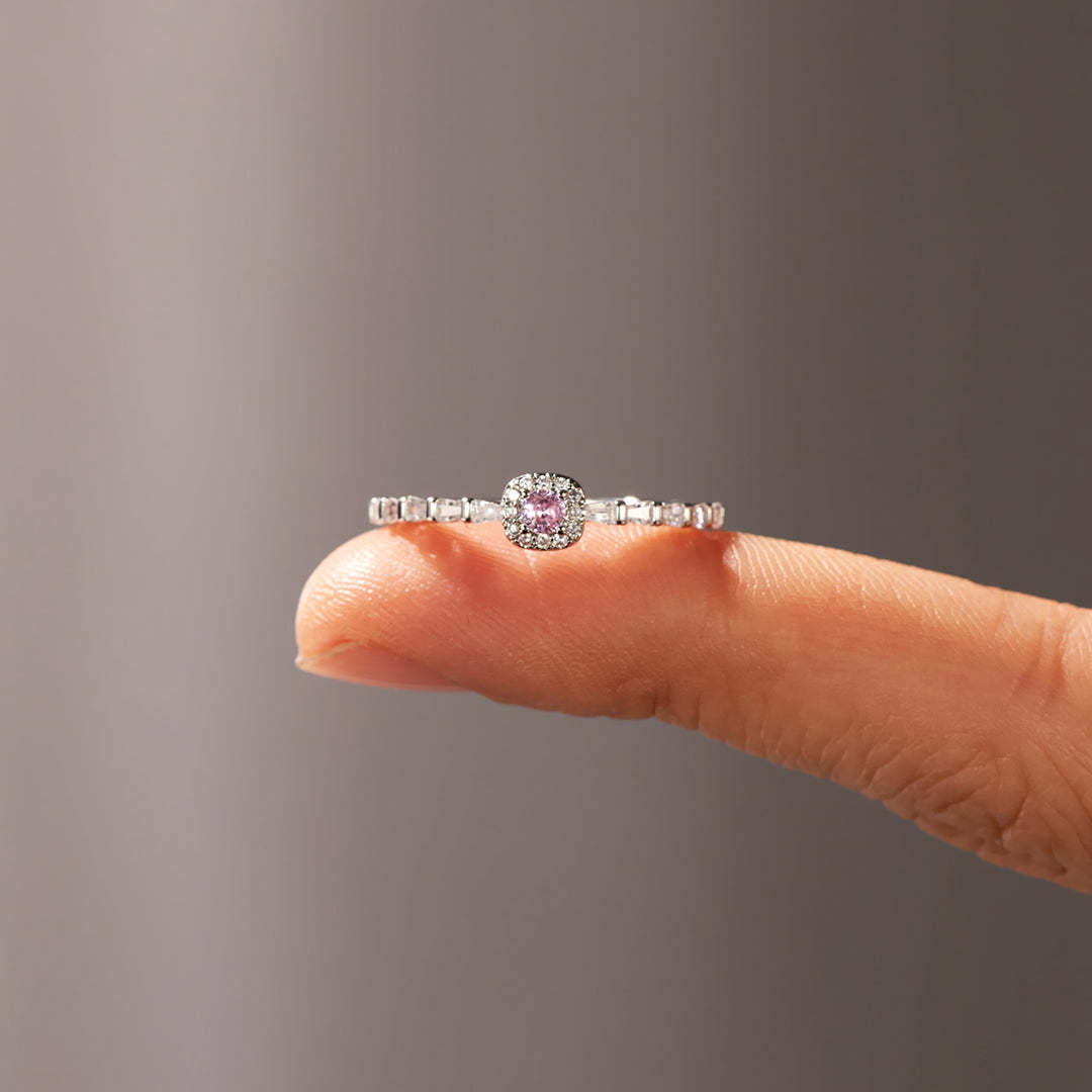 I'm Choosing My Peace Pink Diamond Self Love Ring