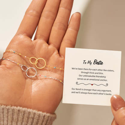 Unbreakable Friendship Double Circle Link Bracelet