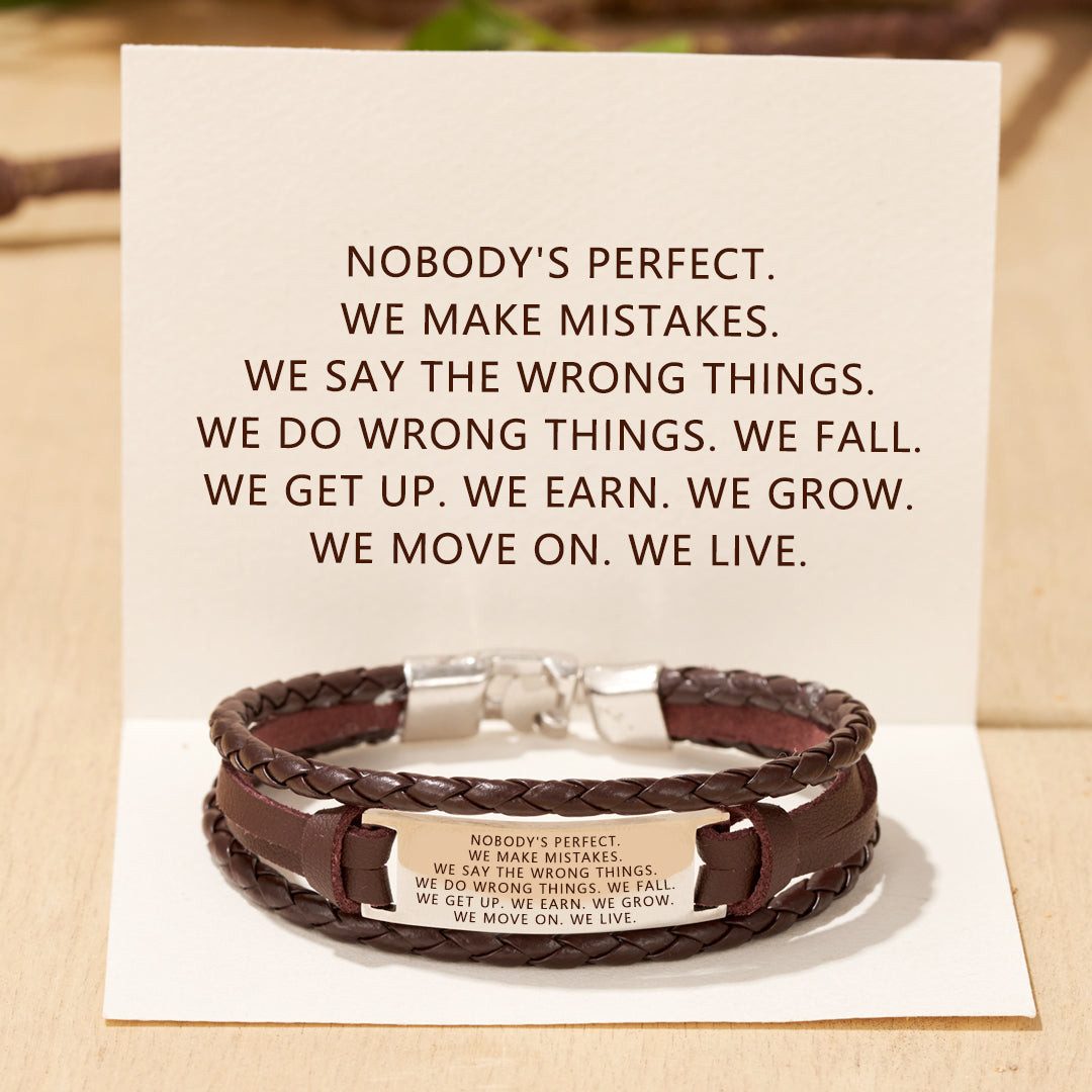 Embrace Imperfections Mindful Woven Bracelet