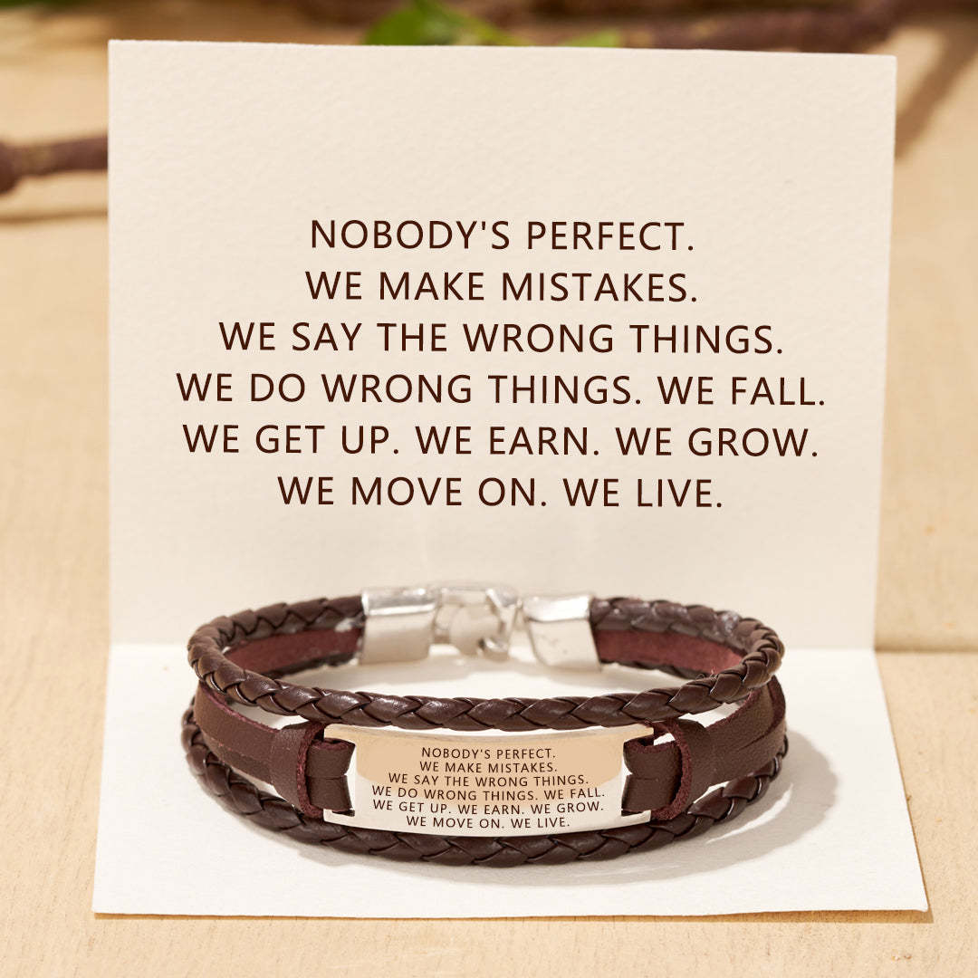Embrace Imperfections Mindful Woven Bracelet