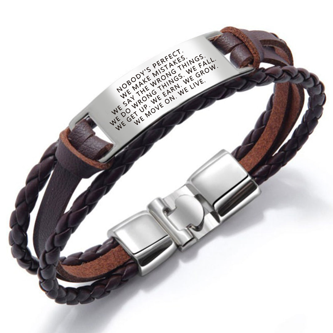 Embrace Imperfections Mindful Woven Bracelet