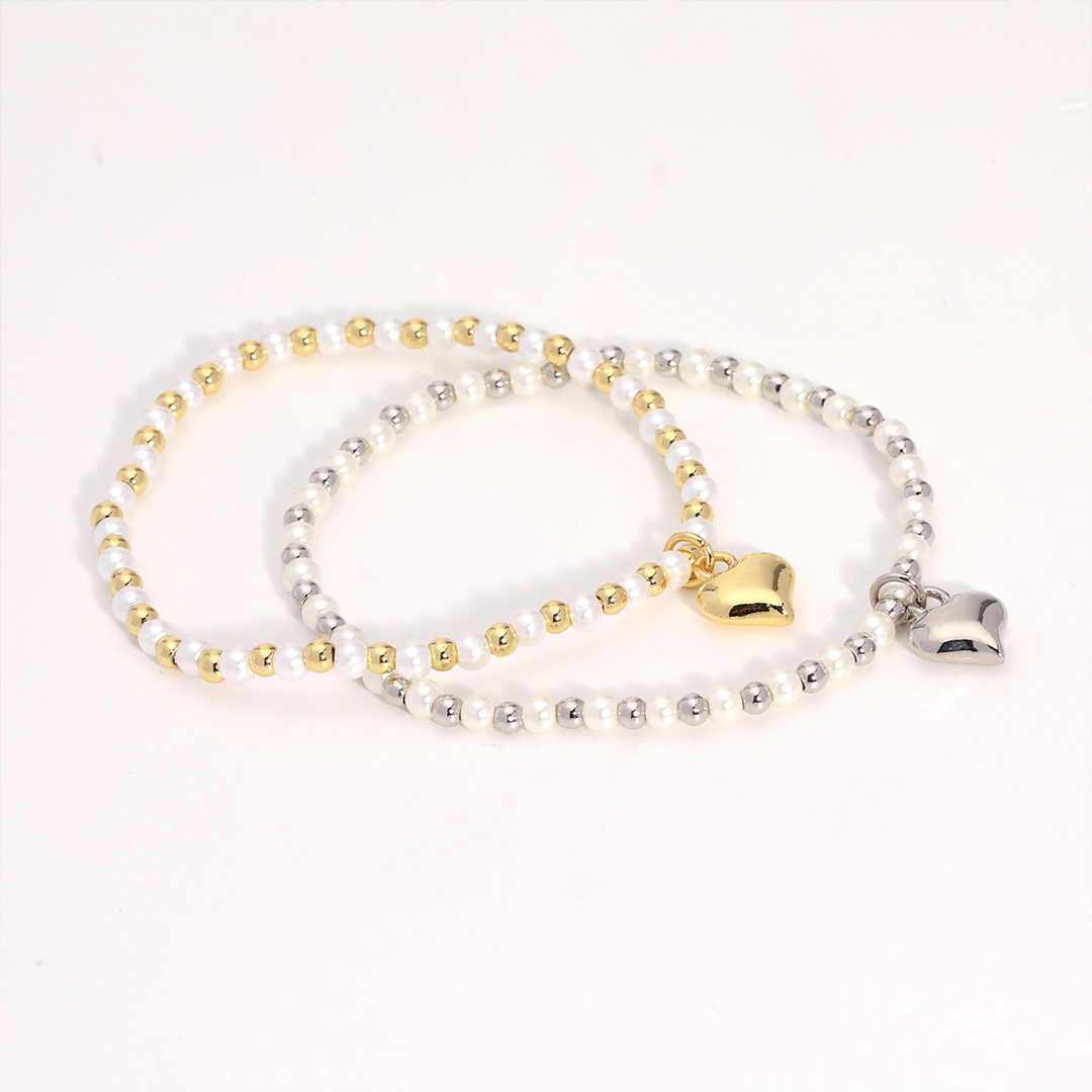 To Me From Me Stretch Beaded Bracelet