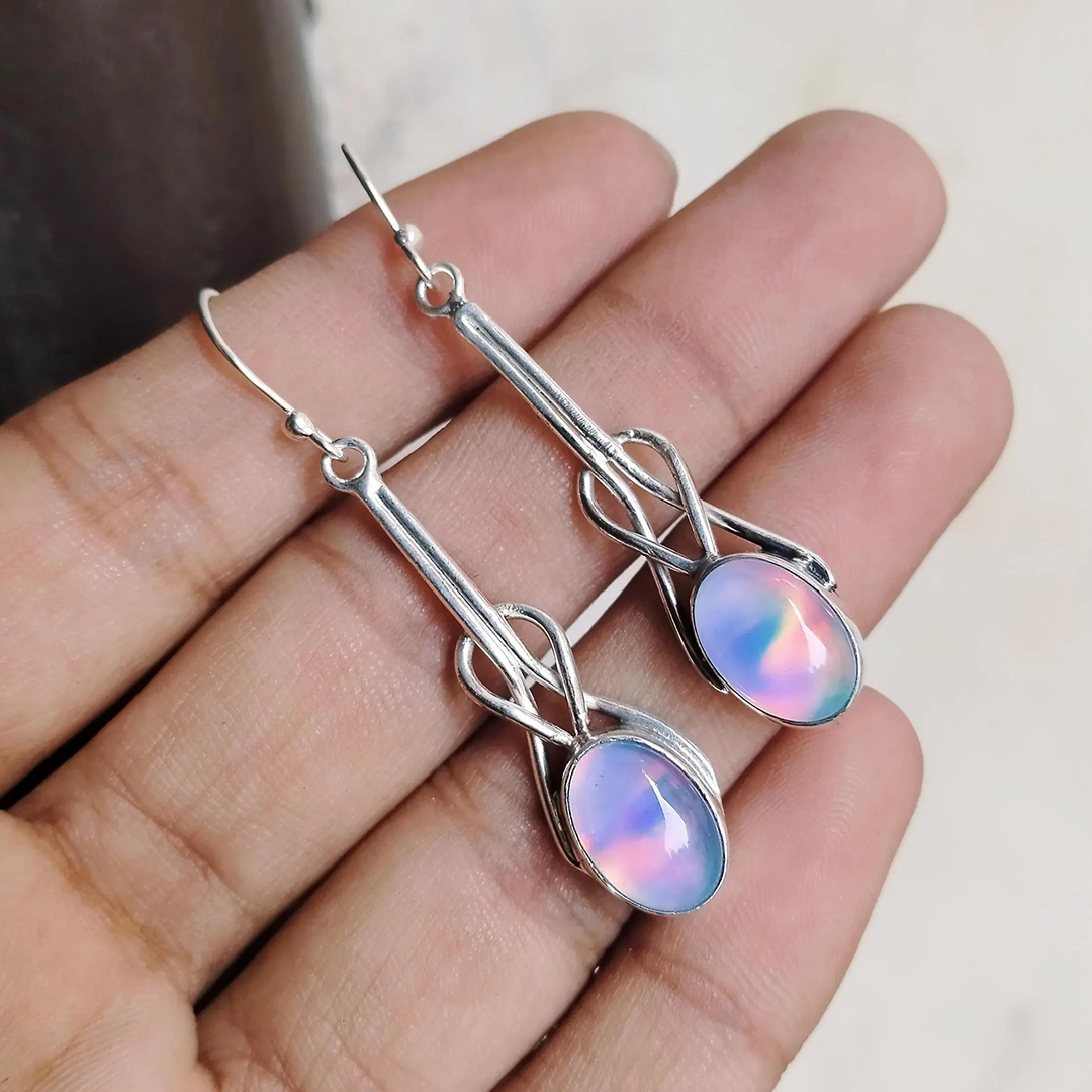 Aquamarine Tear Earrings