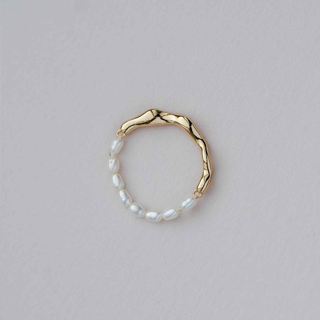 Self Love Half Baroque Keshi Pearl Ring