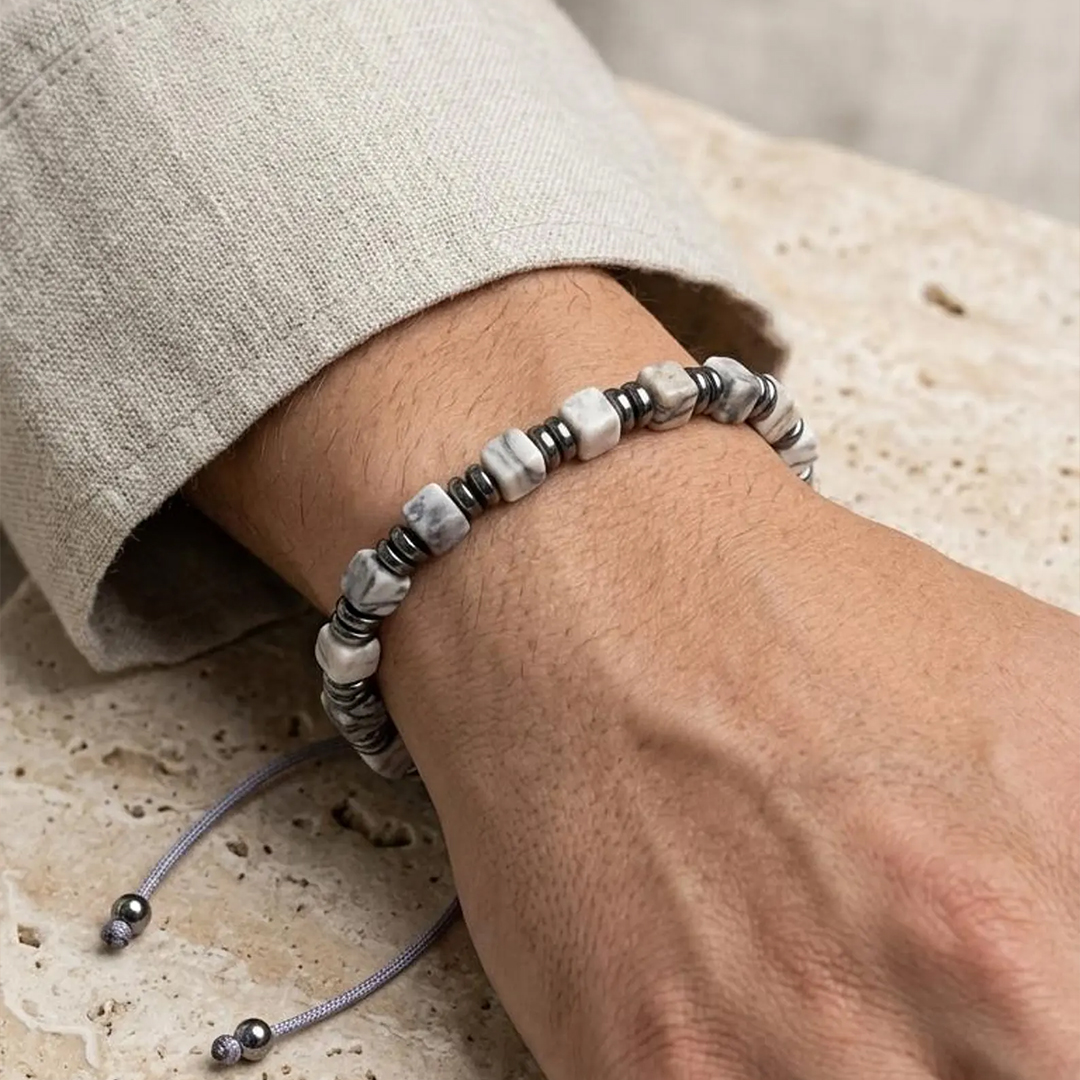 Fierce in White Lung Cancer Awareness Bracelet