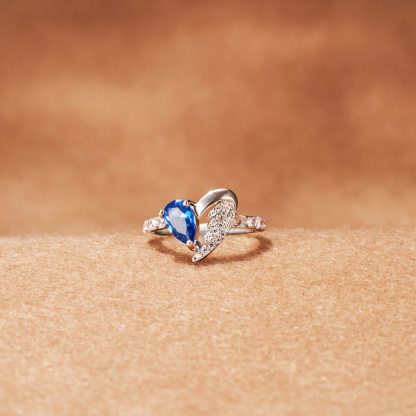 Half Of My Heart Lives In Heaven With You Half Heart Half Wing Ring