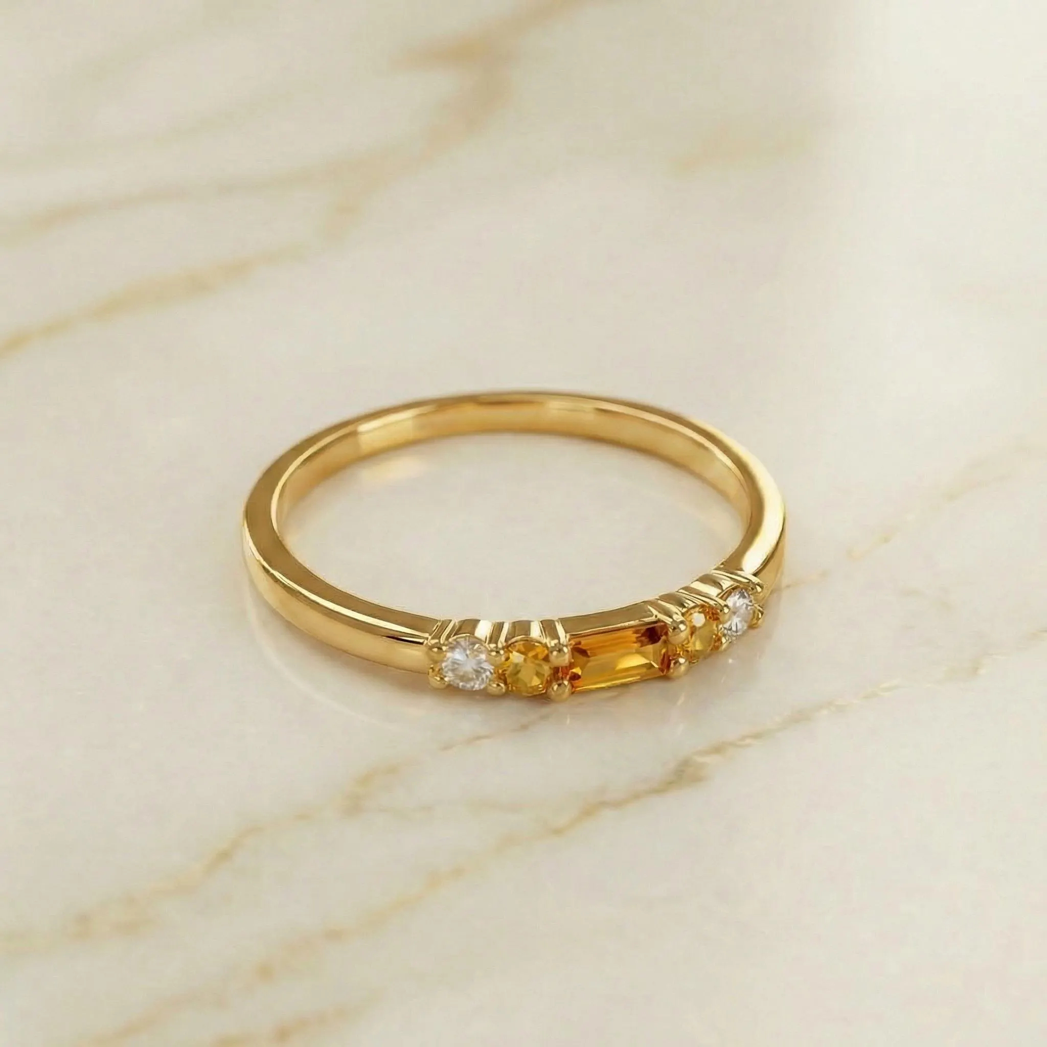 Multiple Sclerosis Awareness Nobody Fights Alone Baguette Orange Ring
