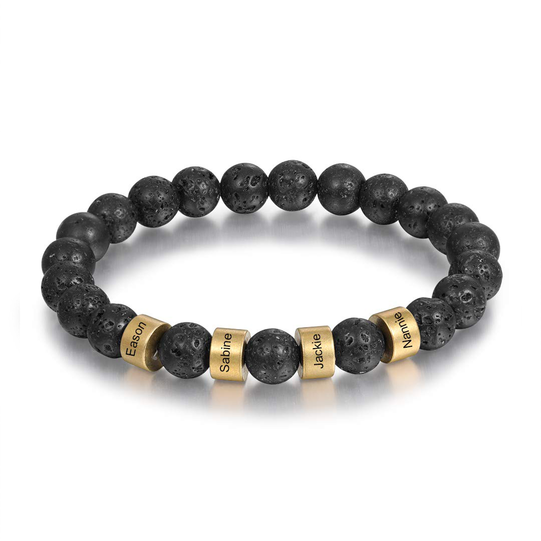 Personalized 1-6 Names Beaded Bracelet