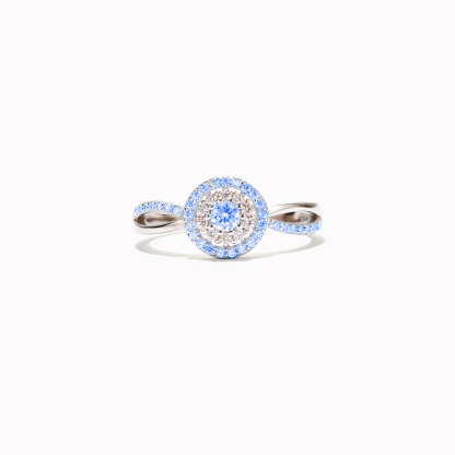 Ankylosing Spondylitis Awareness Blue Halo of Strength Ring