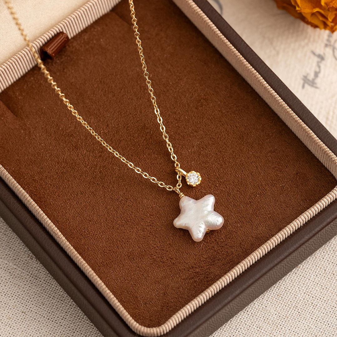 You’re Not Alone Baroque Pearl Star Necklace