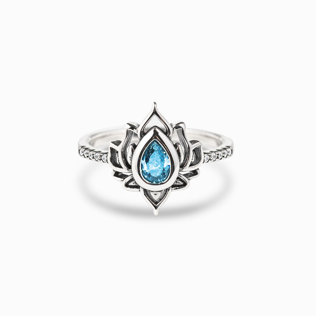 S925 Same Girl Same Name Lotus Ring