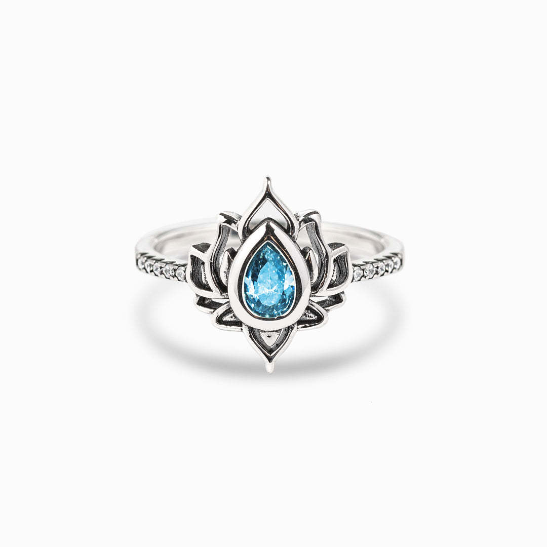 S925 Same Girl Same Name Lotus Ring
