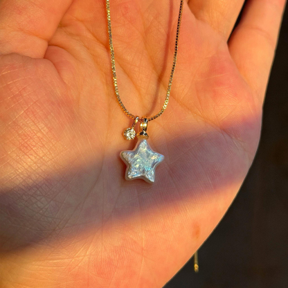 You’re Not Alone Baroque Pearl Star Necklace