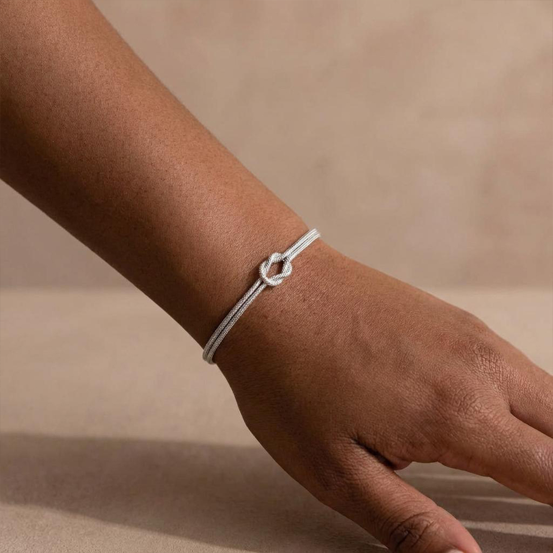 Mother-Daughter Bond Love Knot Bracelet