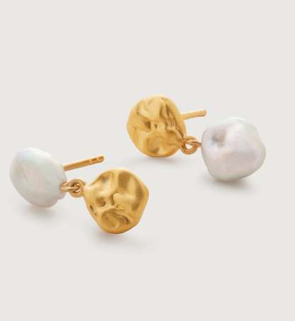 Keshi Pearl Small Drop Earrings