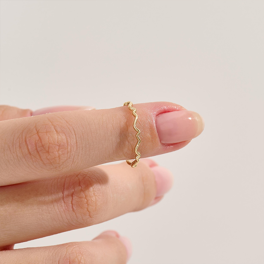 Pure Wave Circle Ring