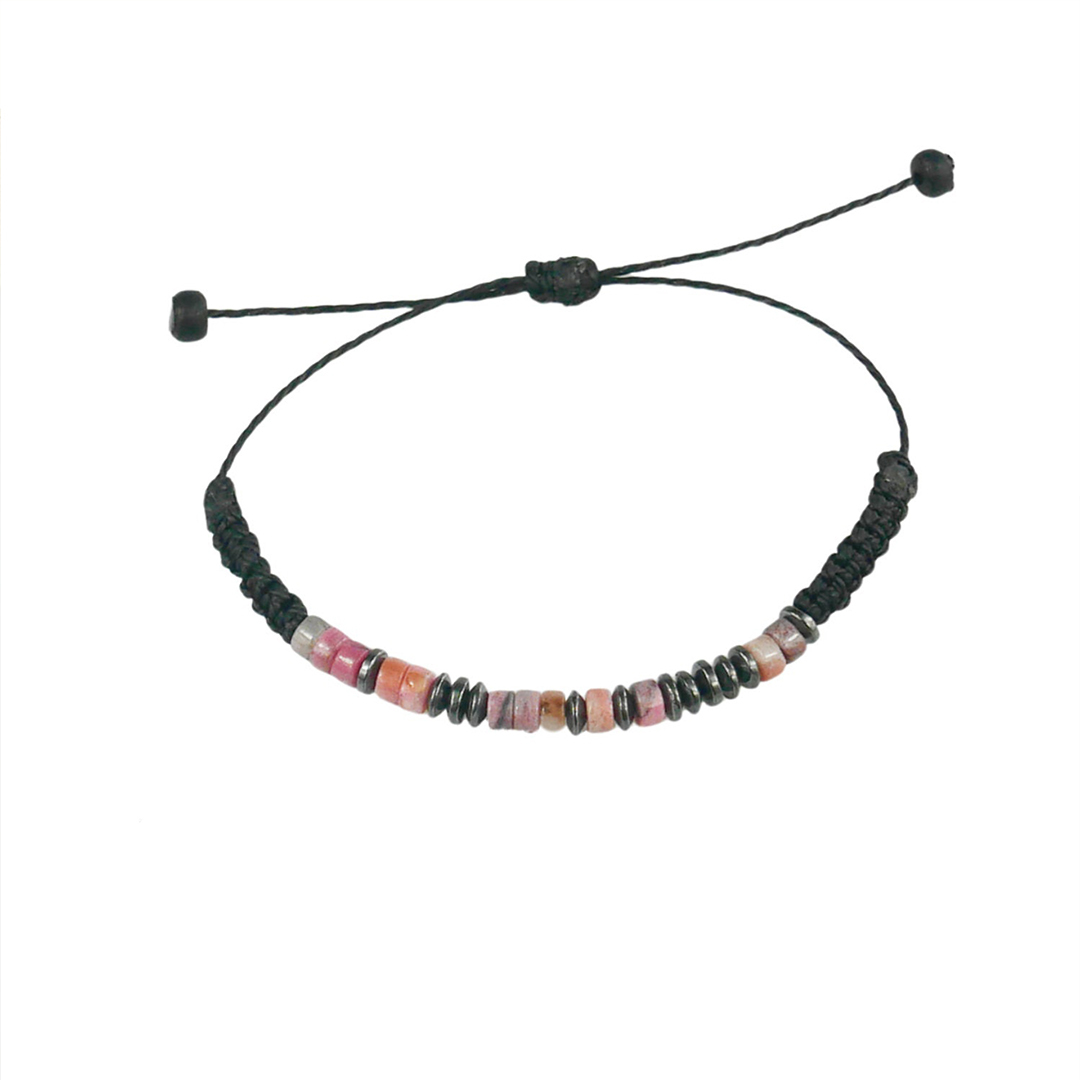 Fuck Cancer Secret Message Pink Jade Bracelet