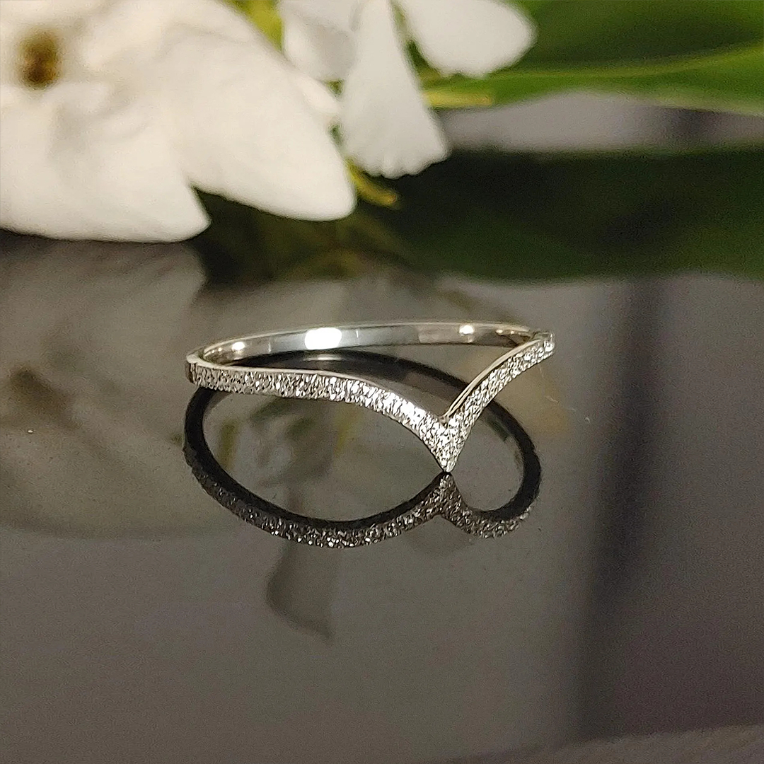 Self Love Stardust Chevron Ring
