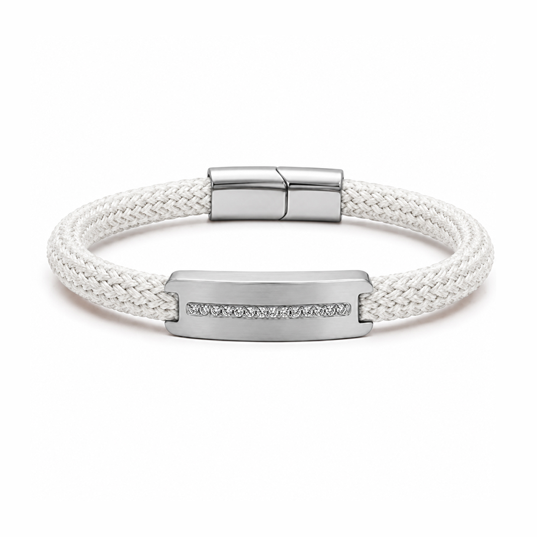 I Wear White for Myself Lung Cancer Awareness Bracelet