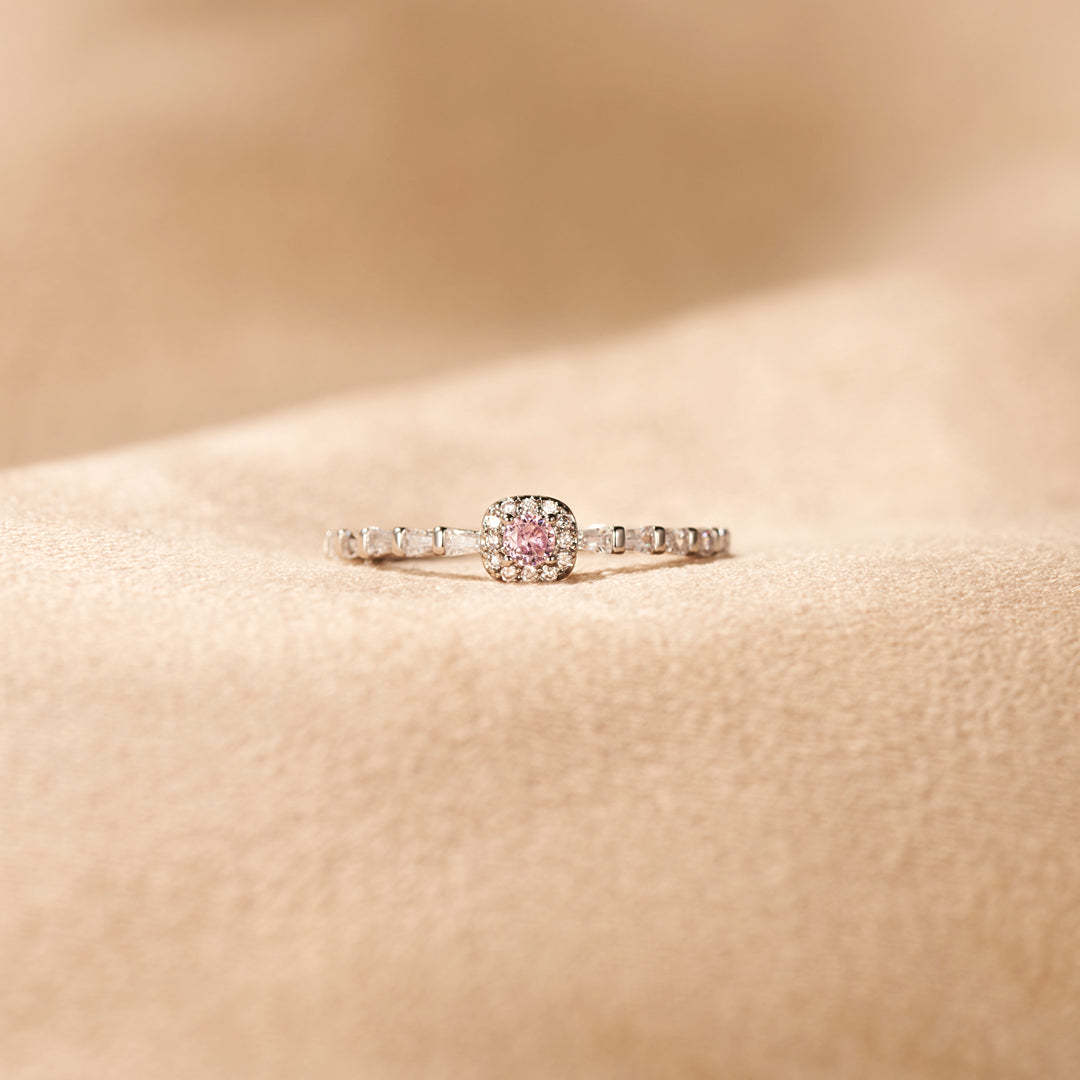 I'm Choosing My Peace Pink Diamond Self Love Ring