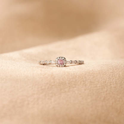 I'm Choosing My Peace Pink Diamond Self Love Ring