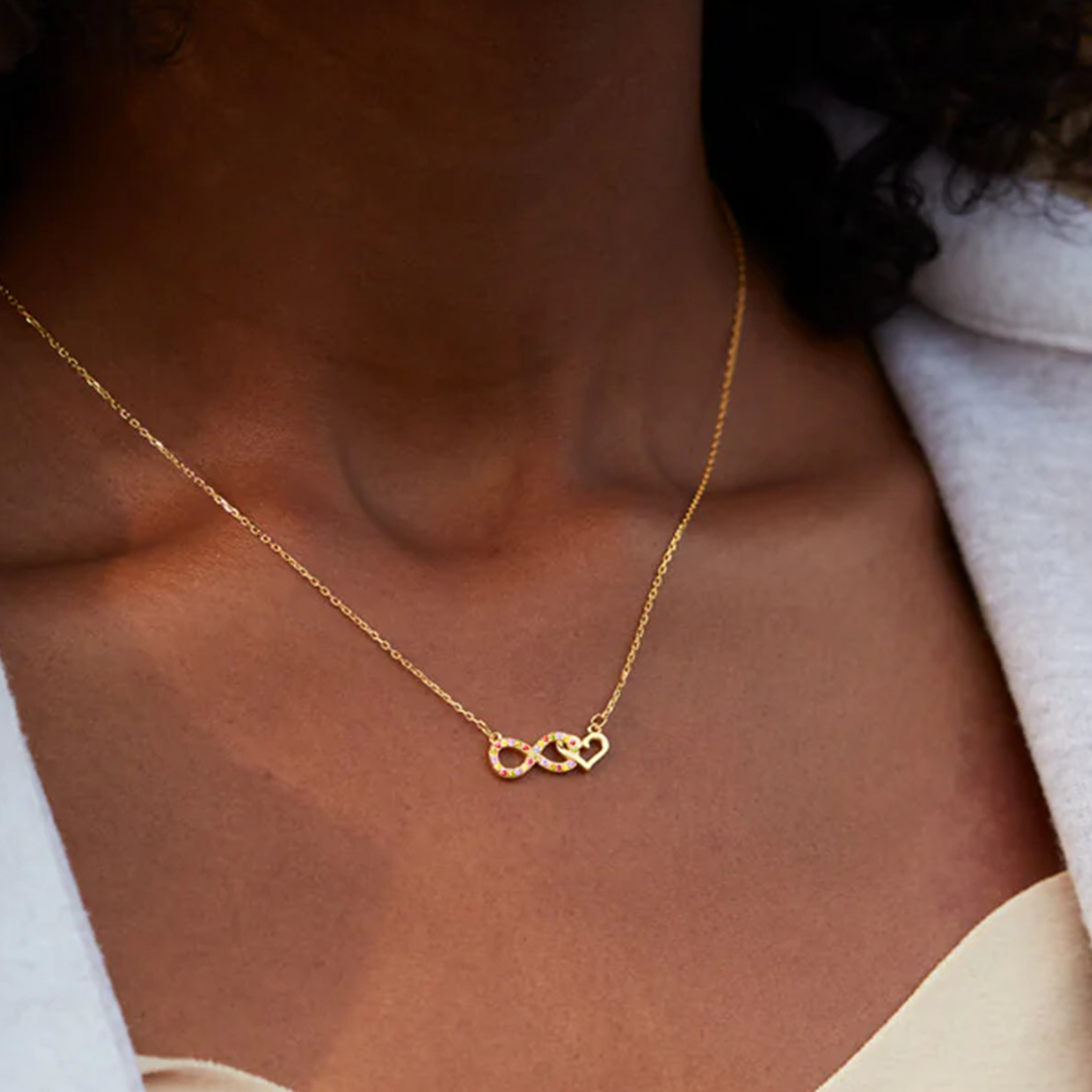 Star Mom Infinity Heart Necklace