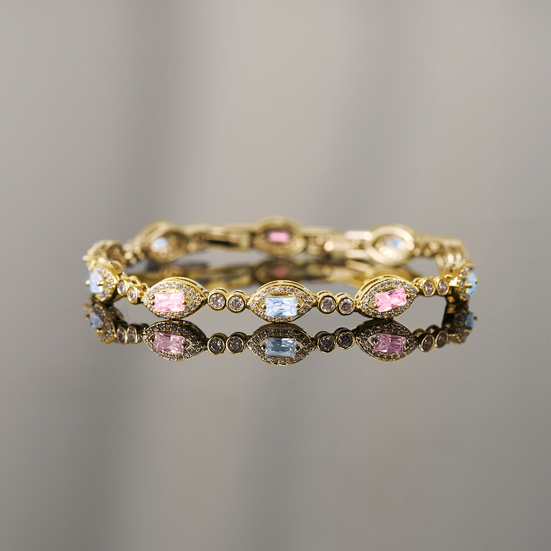 Custom Marquise 1–9 Birthstone Bracelet