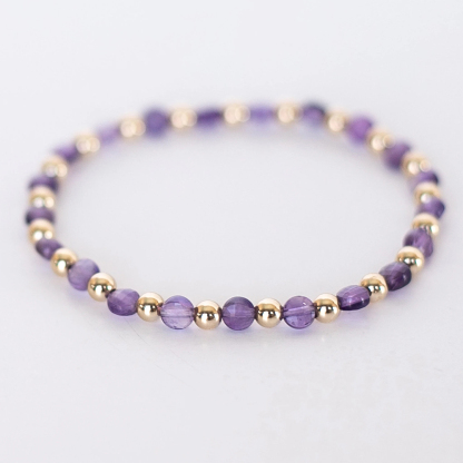 Alzheimer Dementia Awareness Amethyst Tennis Bracelet