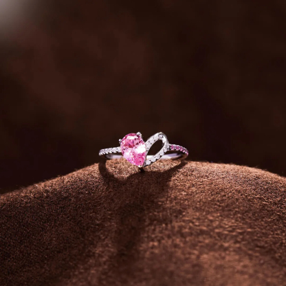 Always By Your Side Half Heart Ring