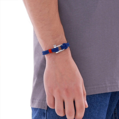 Diabetes Awareness Men Alchor Navy Bracelet