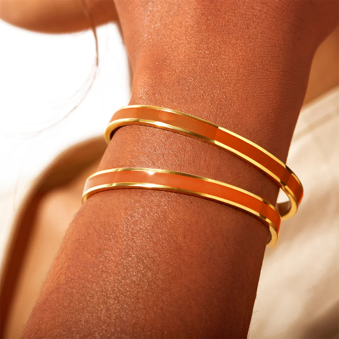 Multiple Sclerosis Awareness Orange Color Bangle