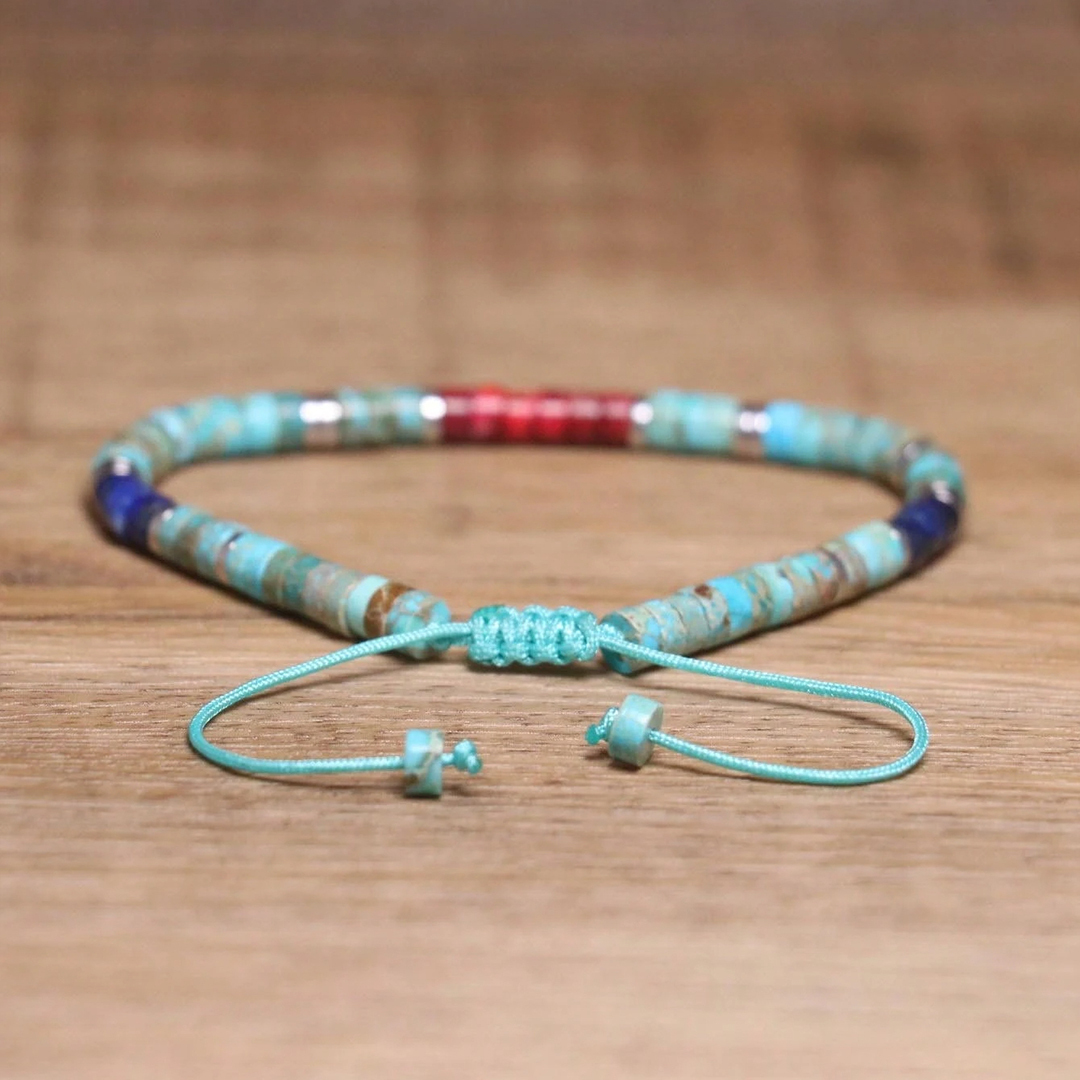 World Diabetes Turquoise Minimalist Bracelet