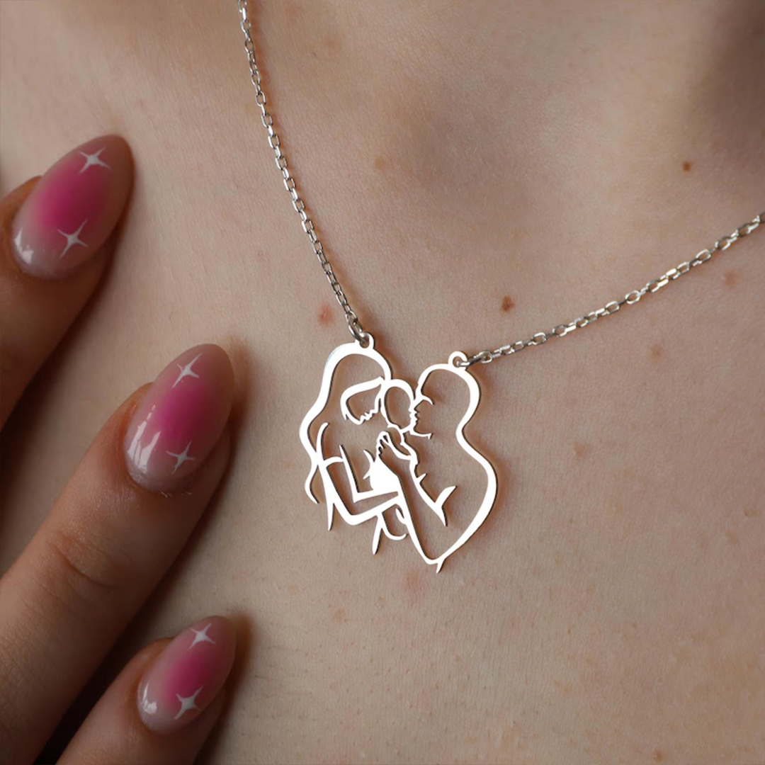 Never Apart Connection Family Necklace
