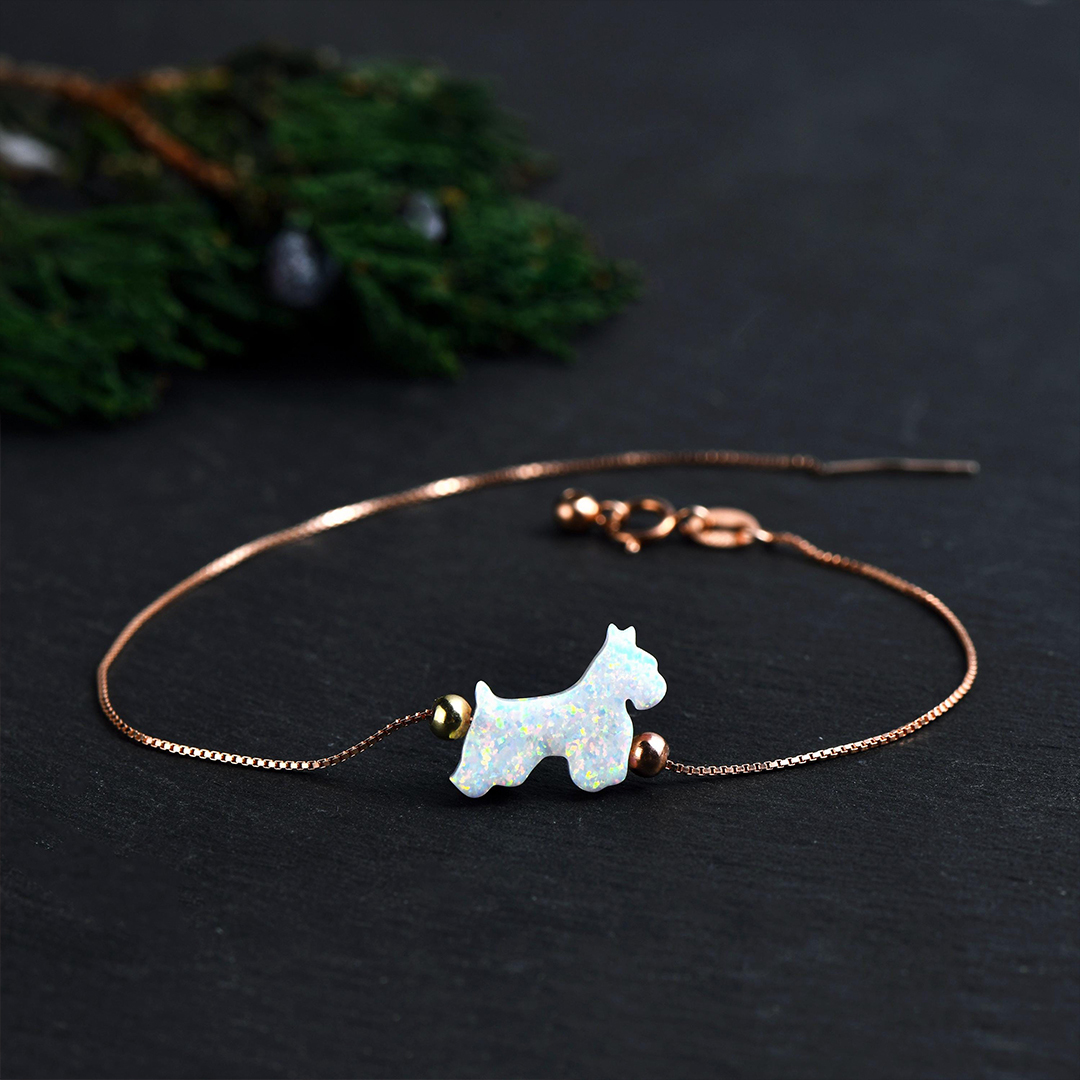 A Spark Of Joy Remembered Fire Opal Dog Bracelet