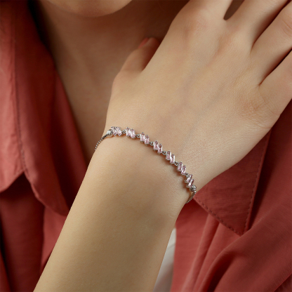 Breast Cancer Awareness Cancer Family Support Pink Bracelet