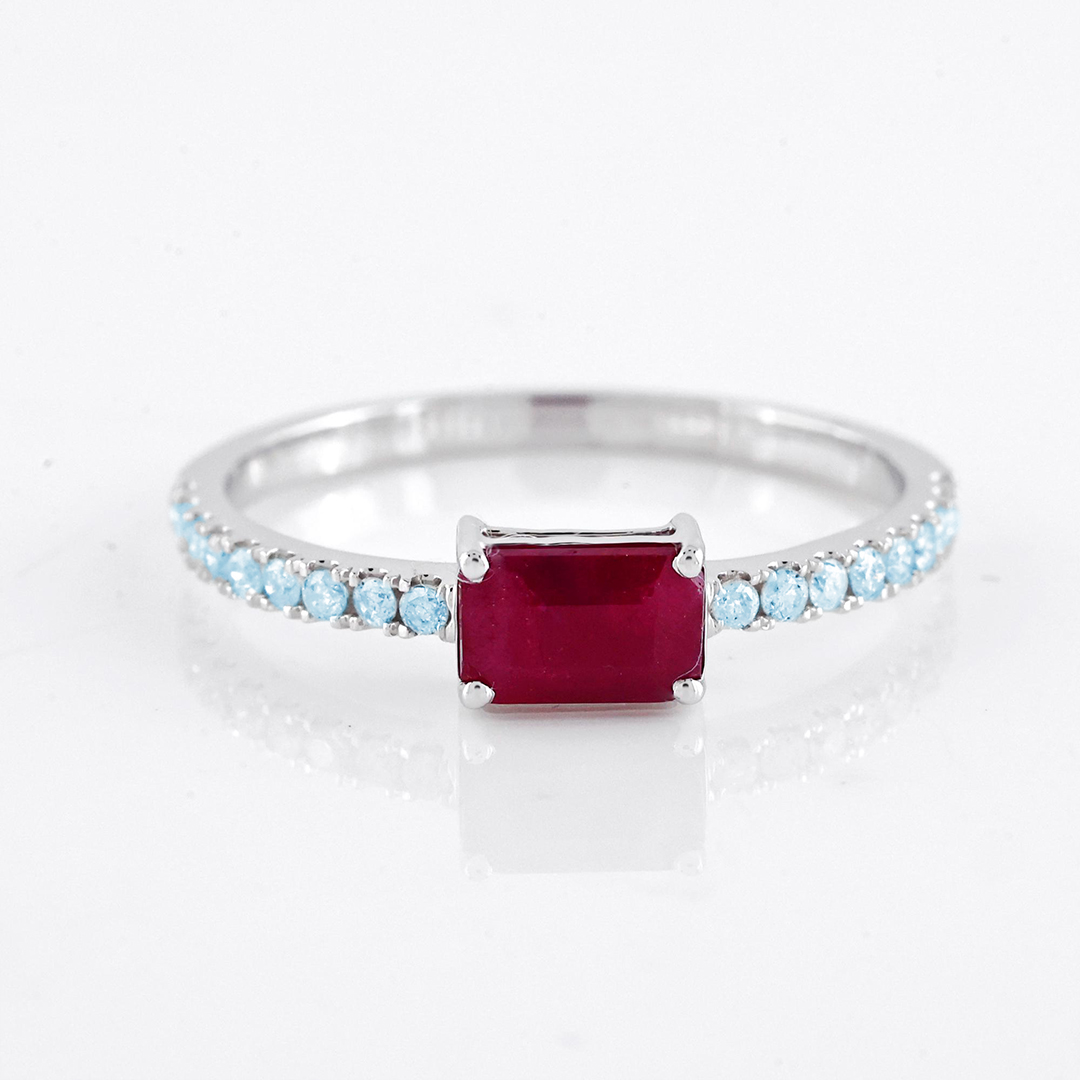 Diabetes Warrior’s Square Diamond Ring