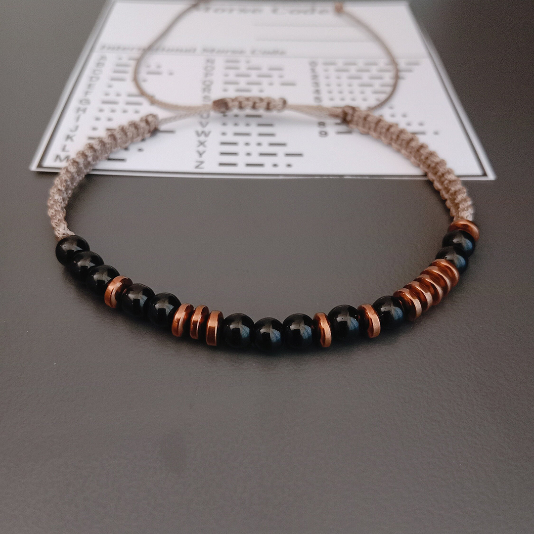 FUCK DIABETES Morse Code Bracelet
