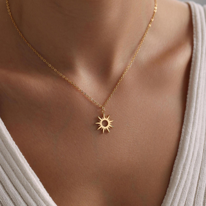 Self Love Tiny Sunshine Pendant Necklace