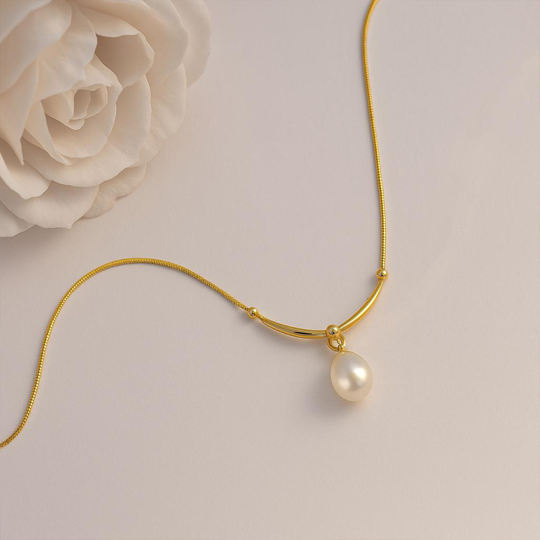 Angel’s Knot Pearl Forecer Necklace