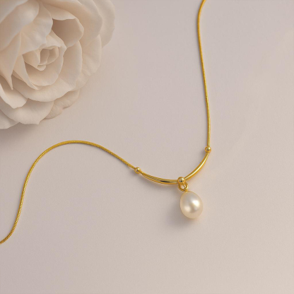 Angel’s Knot Pearl Forecer Necklace