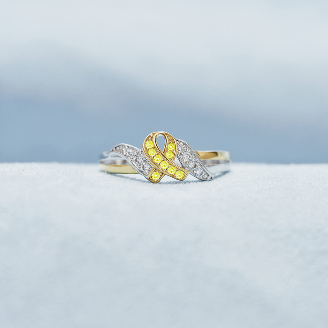 Childhood Cancer Awareness Ribbon Ring
