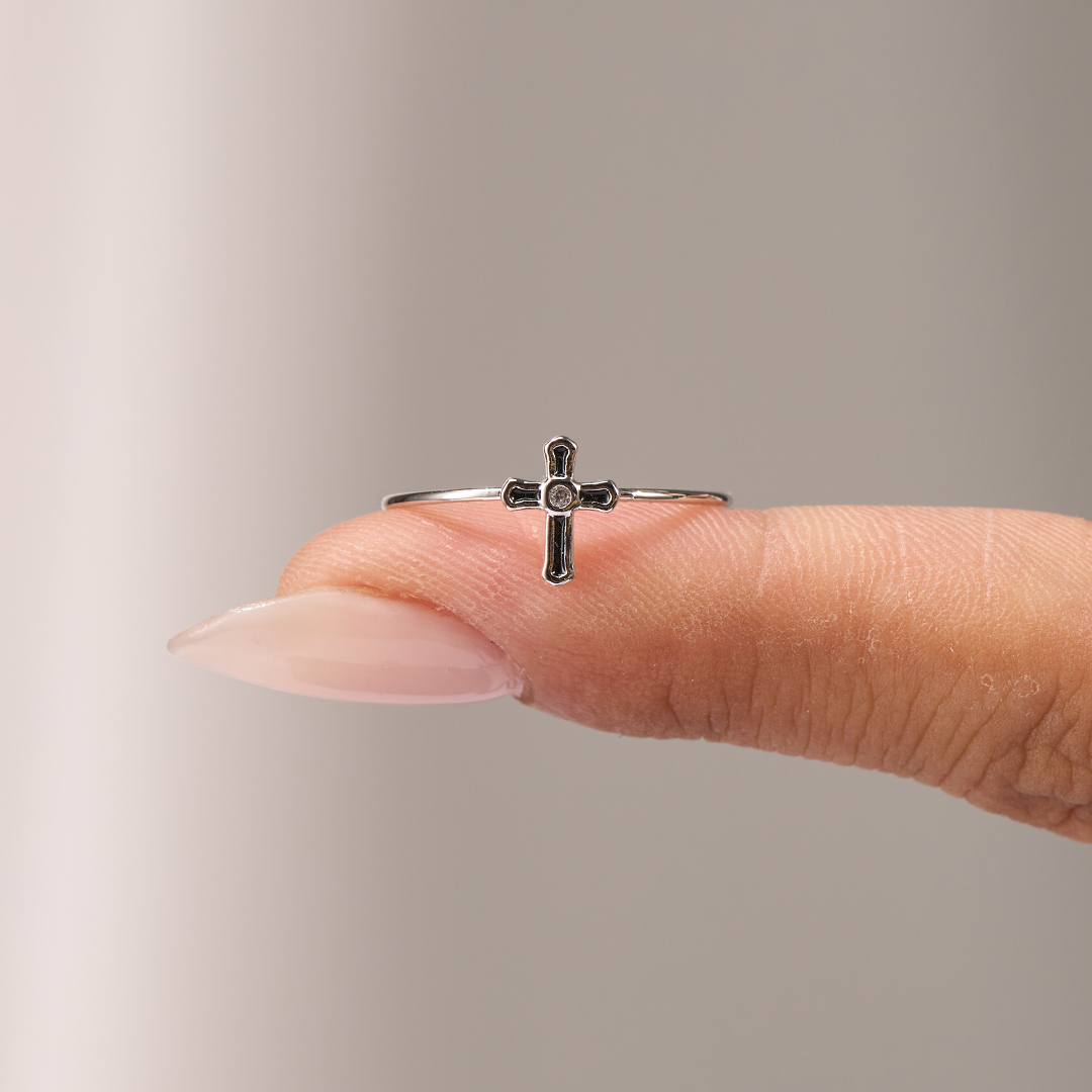 Faithful Daughter Cross Ring