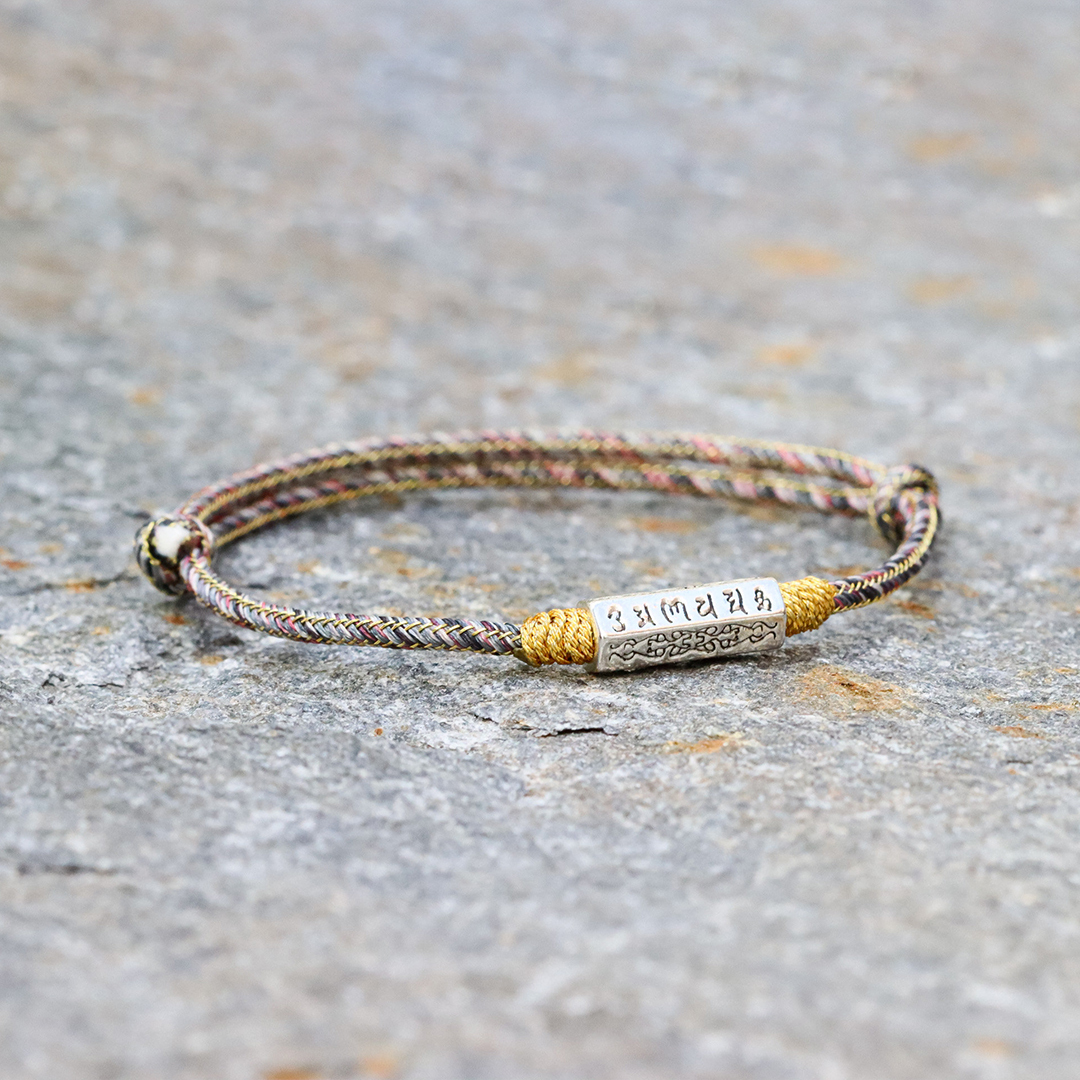 Handmade Tibetan Braided Bracelet – Lucky Knot Charm for Protection & Spiritual Growth